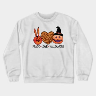 Peace love halloween Crewneck Sweatshirt